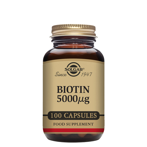 Solgar Biotin 5000ug 100 Cápsulas