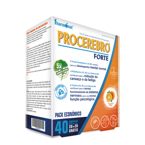 Procerebro Forte - 40 Ampolas - Fharmonat